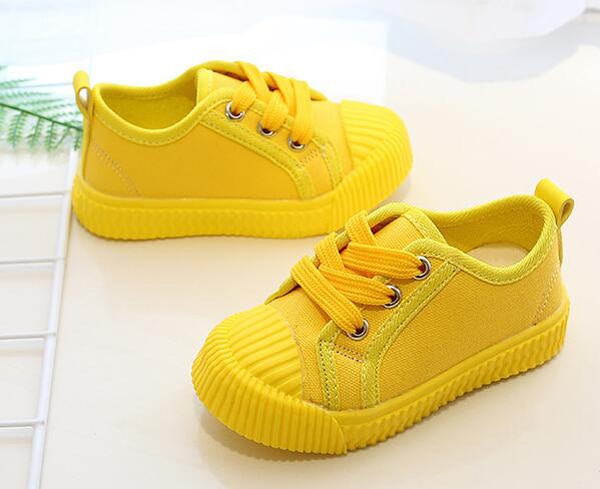 Boys Canvas Shoes Sneakers Girls Tennis Shoes Lace-up Kids Footwear Toddler Bright Yellow Chaussure Zapato Casual SandQ Baby New Boys Canvas Shoes Sneakers Girls Tennis Shoes Lace-up Kids Footwear Toddler Bright Yellow Chaussure Zapato Casual SandQ Baby New