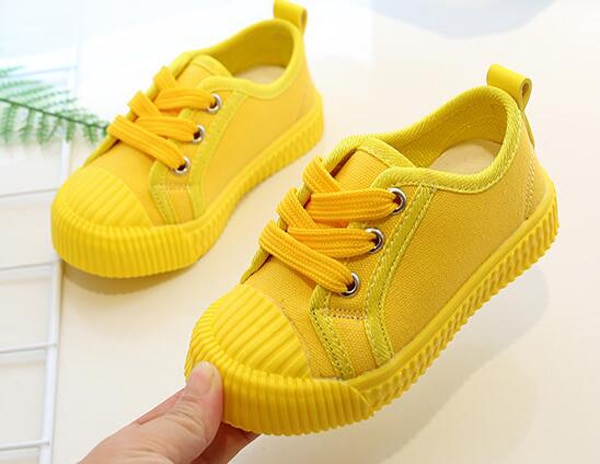 Boys Canvas Shoes Sneakers Girls Tennis Shoes Lace-up Kids Footwear Toddler Bright Yellow Chaussure Zapato Casual SandQ Baby New Boys Canvas Shoes Sneakers Girls Tennis Shoes Lace-up Kids Footwear Toddler Bright Yellow Chaussure Zapato Casual SandQ Baby New