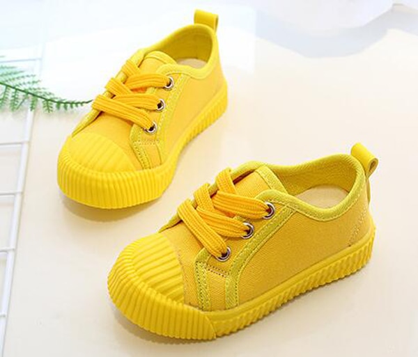 Boys Canvas Shoes Sneakers Girls Tennis Shoes Lace-up Kids Footwear Toddler Bright Yellow Chaussure Zapato Casual SandQ Baby New Boys Canvas Shoes Sneakers Girls Tennis Shoes Lace-up Kids Footwear Toddler Bright Yellow Chaussure Zapato Casual SandQ Baby New