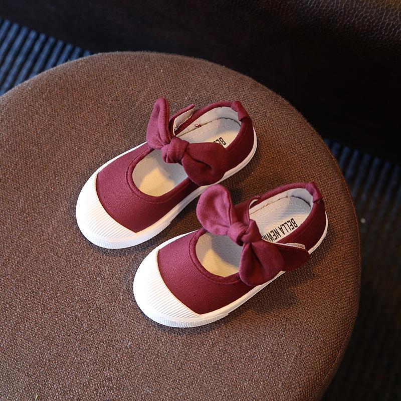 JUSTSL Autumn 2016 new children canvas casual shoes kids lovely bow flat heels shoes Korean girls princess shoes JUSTSL Autumn 2016 new children canvas casual shoes kids lovely bow flat heels shoes Korean girls princess shoes