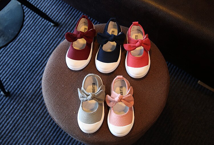 JUSTSL Autumn 2016 new children canvas casual shoes kids lovely bow flat heels shoes Korean girls princess shoes JUSTSL Autumn 2016 new children canvas casual shoes kids lovely bow flat heels shoes Korean girls princess shoes