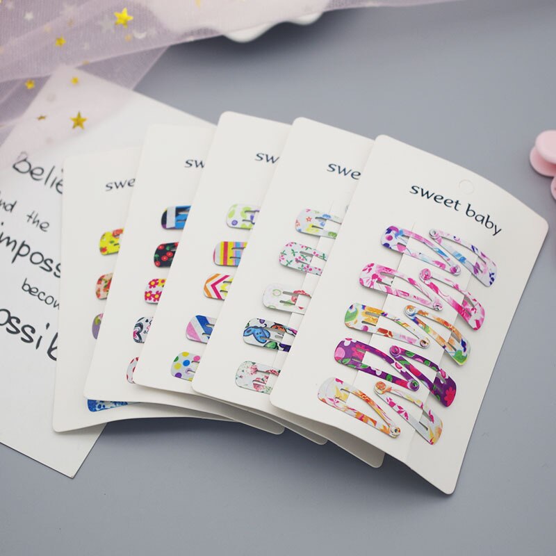10 Pcs/set Simple Colorful Paint Children's BB Hair Clips for Child Baby Cute Small Mini Hairpins Printing Hair Headdress 3.5cm 10 Pcs/set Simple Colorful Paint Children's BB Hair Clips for Child Baby Cute Small Mini Hairpins Printing Hair Headdress 3.5cm