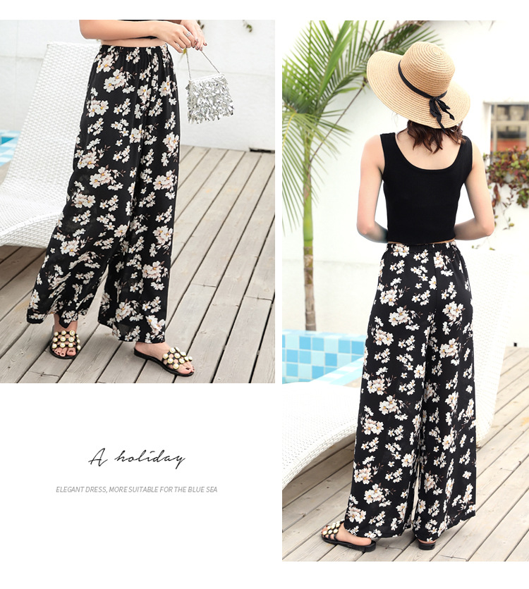 Summer Mommy And Me Floral Family Matching look Mother Daughter Chiffon High-waist bohemian wide-leg pants Clothes Beach Outfits Summer Mommy And Me Floral Family Matching look Mother Daughter Chiffon High-waist bohemian wide-leg pants Clothes Beach Outfits