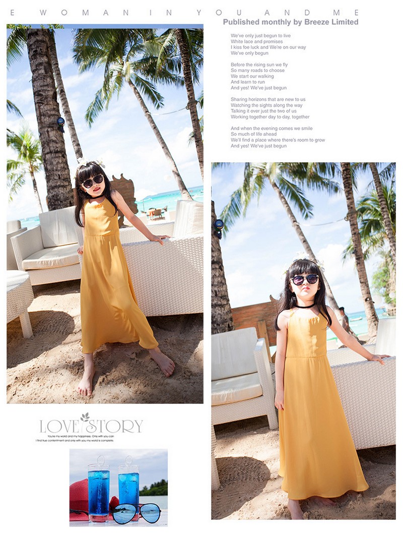 Yellow Color Mother Daughter Dresses for Mommy and Me Matching Clothes Sleeveless Summer Family Matching Mom Baby Girls Outfits Yellow Color Mother Daughter Dresses for Mommy and Me Matching Clothes Sleeveless Summer Family Matching Mom Baby Girls Outfits