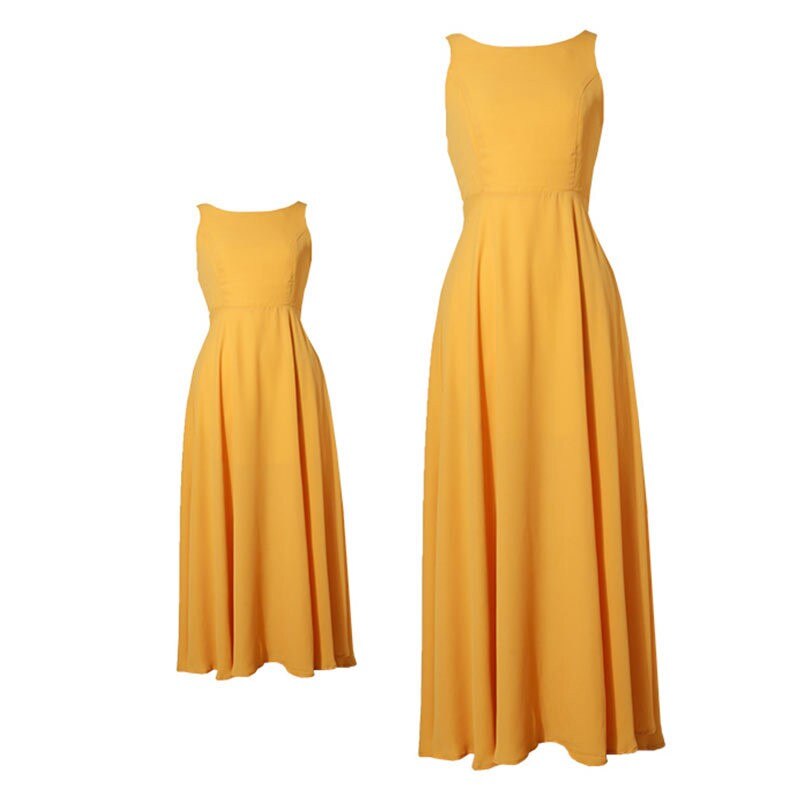 Yellow Color Mother Daughter Dresses for Mommy and Me Matching Clothes Sleeveless Summer Family Matching Mom Baby Girls Outfits Yellow Color Mother Daughter Dresses for Mommy and Me Matching Clothes Sleeveless Summer Family Matching Mom Baby Girls Outfits