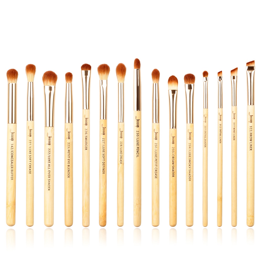 Jessup brushes 15pcs Bamboo makeup Brushes Jessup brushes 15pcs Bamboo makeup Brushes