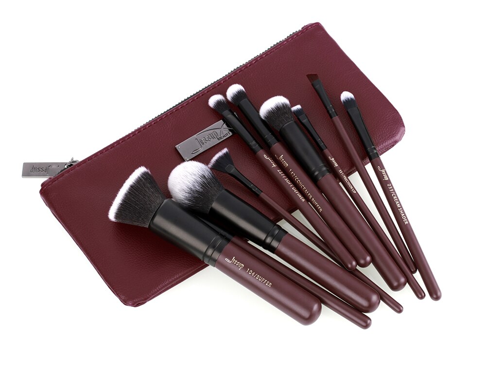Jessup brushes 10pcs/set Plum Makeup brushes Jessup brushes 10pcs/set Plum Makeup brushes