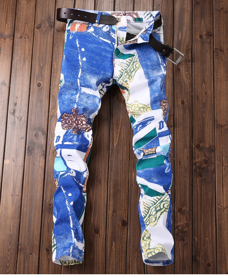 Men's Print Jeans Moda Hombre 2020 New Skull Graffiti Mens Jeans Uomo Skinny Biker Jeans For Man Denim Punk Pants pantalon Hiver Men's Print Jeans Moda Hombre 2020 New Skull Graffiti Mens Jeans Uomo Skinny Biker Jeans For Man Denim Punk Pants pantalon Hiver