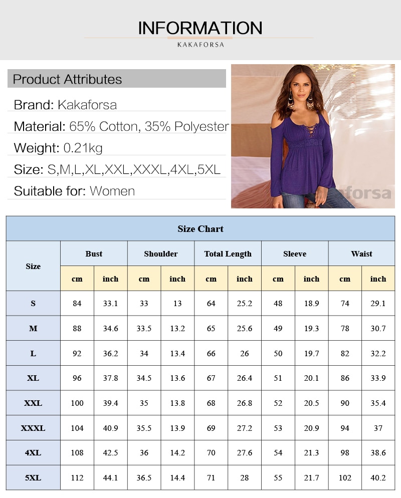 Kakaforsa Women Lace Cotton Full Sleeve T-shirts Spring Casual V-Neck Polyester Tops Shirts Long Solid Plus Size Tees Shirt Kakaforsa Women Lace Cotton Full Sleeve T-shirts Spring Casual V-Neck Polyester Tops Shirts Long Solid Plus Size Tees Shirt