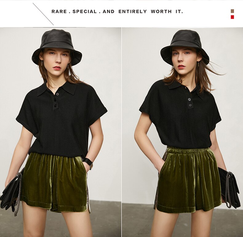 Amii Minimalism Spring Summer Women's Sweater Causal Solid Polo Lapel Loose Women Pullover Fashion Female Shirt Tops 12140315 Amii Minimalism Spring Summer Women's Sweater Causal Solid Polo Lapel Loose Women Pullover Fashion Female Shirt Tops 12140315