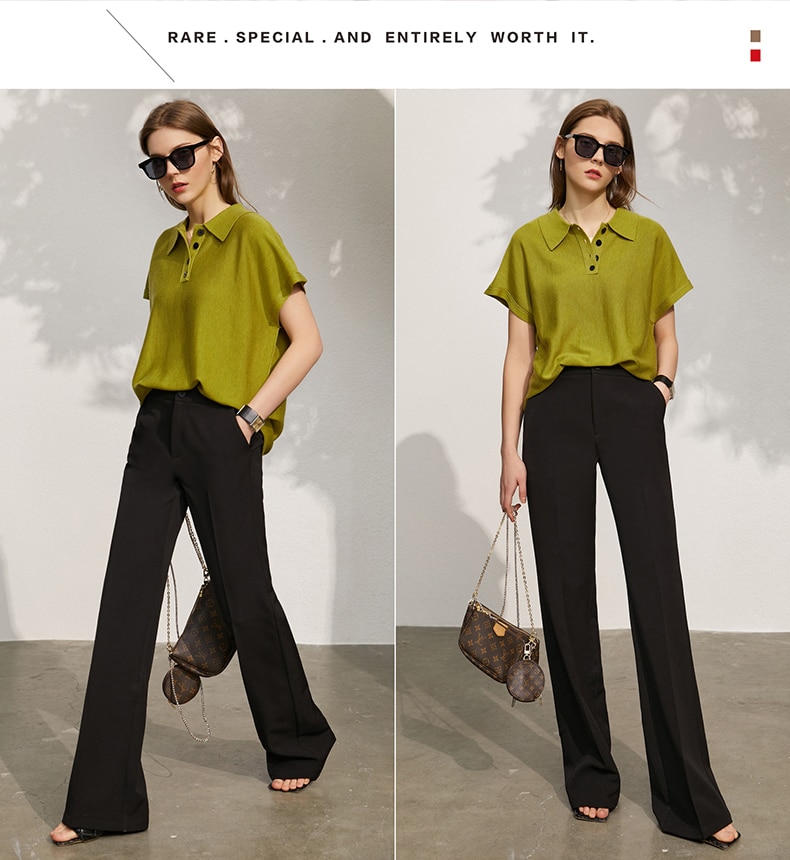Amii Minimalism Spring Summer Women's Sweater Causal Solid Polo Lapel Loose Women Pullover Fashion Female Shirt Tops 12140315 Amii Minimalism Spring Summer Women's Sweater Causal Solid Polo Lapel Loose Women Pullover Fashion Female Shirt Tops 12140315