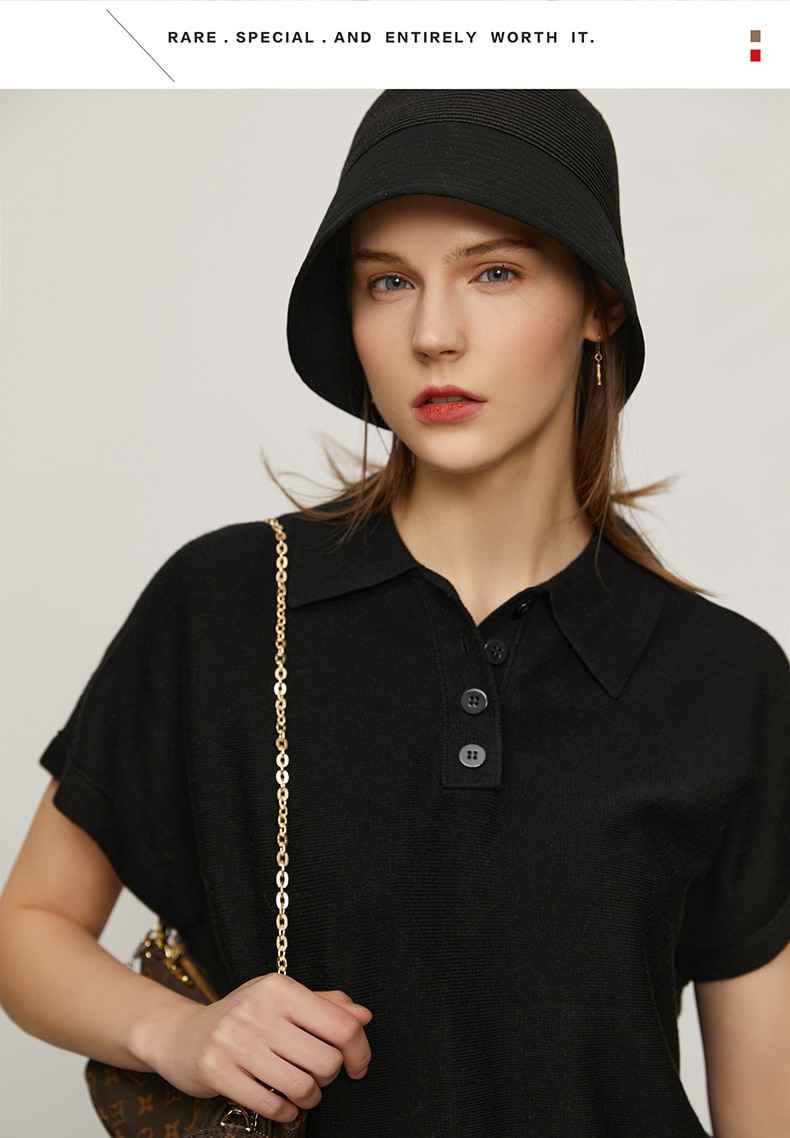 Amii Minimalism Spring Summer Women's Sweater Causal Solid Polo Lapel Loose Women Pullover Fashion Female Shirt Tops 12140315 Amii Minimalism Spring Summer Women's Sweater Causal Solid Polo Lapel Loose Women Pullover Fashion Female Shirt Tops 12140315