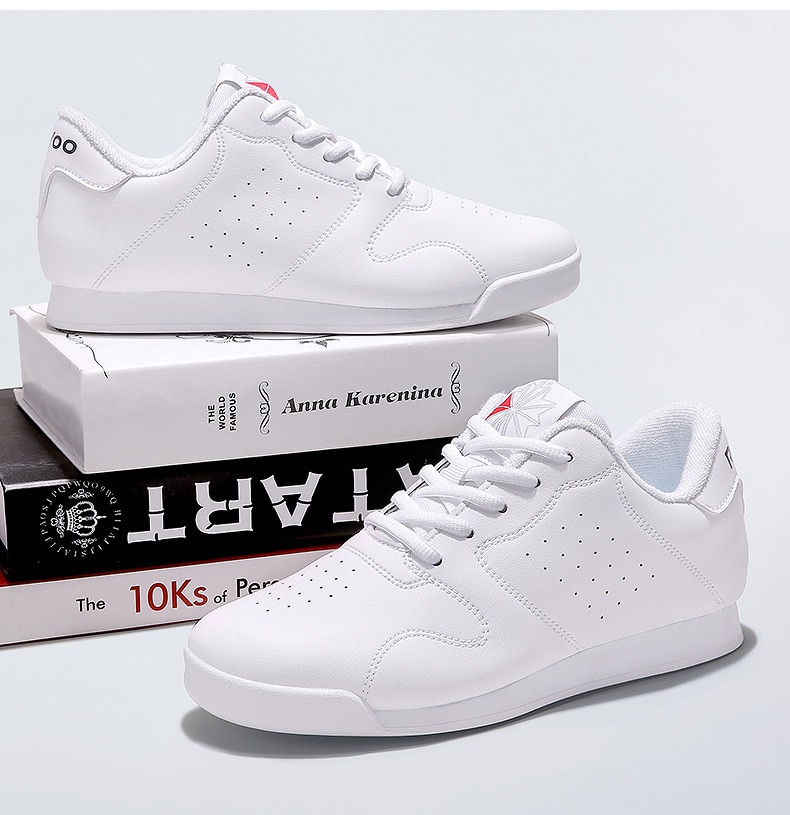 White Aerobic Shoes Children's Adult Fitness Shoes Gymnastics Sports Dance Shoes for Women Cheerleading Shoes Women's Square White Aerobic Shoes Children's Adult Fitness Shoes Gymnastics Sports Dance Shoes for Women Cheerleading Shoes Women's Square