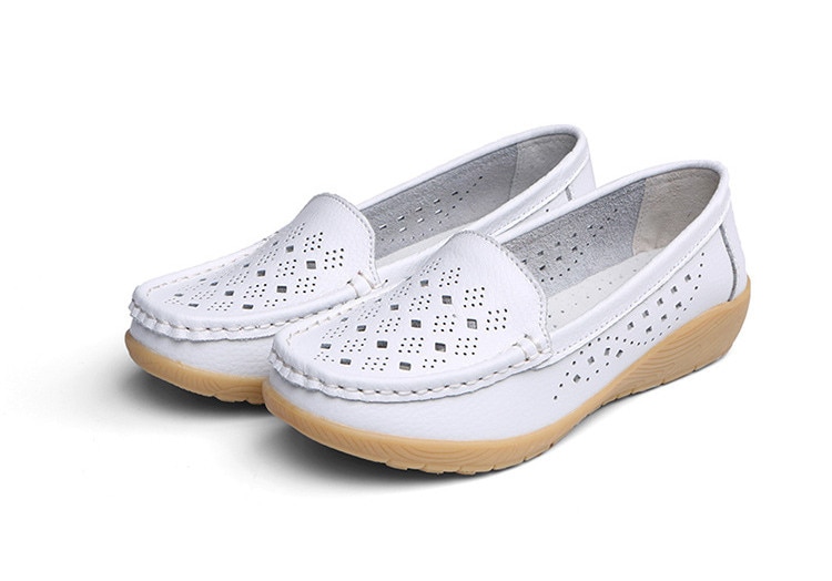 dobeyping New Genuine Leather Women Flats Cut-Outs Shoes Woman Hollow Summer Women's Loafers Moccasins Female Shoe Size 35-41 dobeyping New Genuine Leather Women Flats Cut-Outs Shoes Woman Hollow Summer Women's Loafers Moccasins Female Shoe Size 35-41