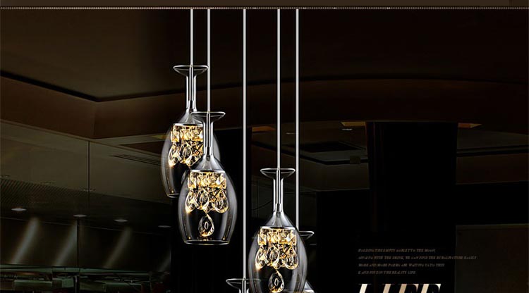 Modern Crystal Led Pendant Light Fixtures Glass Cup Lampshade Suspension Hanging Lamp Dining Room Kitchen Decor Home Lighting Modern Crystal Led Pendant Light Fixtures Glass Cup Lampshade Suspension Hanging Lamp Dining Room Kitchen Decor Home Lighting