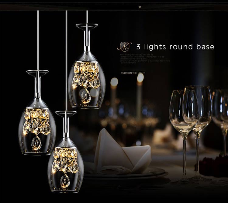 Modern Crystal Led Pendant Light Fixtures Glass Cup Lampshade Suspension Hanging Lamp Dining Room Kitchen Decor Home Lighting Modern Crystal Led Pendant Light Fixtures Glass Cup Lampshade Suspension Hanging Lamp Dining Room Kitchen Decor Home Lighting
