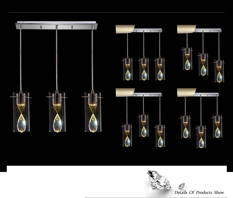 Modern Crystal Led Pendant Light Fixtures Luxury Suspension Glass Design Hanging Lamp Dining Room Kitchen Home Decor Lighting Modern Crystal Led Pendant Light Fixtures Luxury Suspension Glass Design Hanging Lamp Dining Room Kitchen Home Decor Lighting