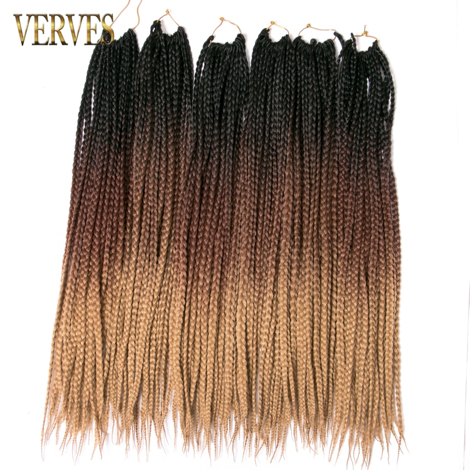 VERVES Crochet braids 24 inch box braid 22 Roots/pack Ombre Synthetic Braiding Hair extension Heat Fiber Bulk braid pink,black VERVES Crochet braids 24 inch box braid 22 Roots/pack Ombre Synthetic Braiding Hair extension Heat Fiber Bulk braid pink,black
